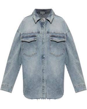 Gestuz Overhemden ,Blauw ,Denim Gznoma Denim Shirt