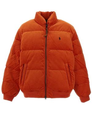 Polo Ralph Lauren De Wyoming Corduroy Down Jacket - Oranje