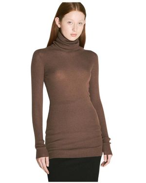 Rick Owens Turtlenecks - Marron