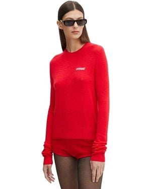 2nd Day Round-Neck Knitwear - Rosso
