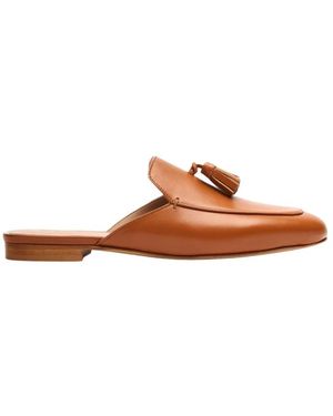 SCAROSSO Schoenen ,Bruin ,Leer Giorgina Mules