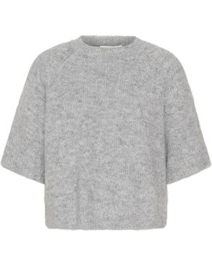 Kaffe Jersey Gris Melange, Mujer, Talla