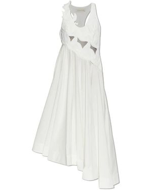 Zimmermann Luna Appliqué Midi Jurk - Wit