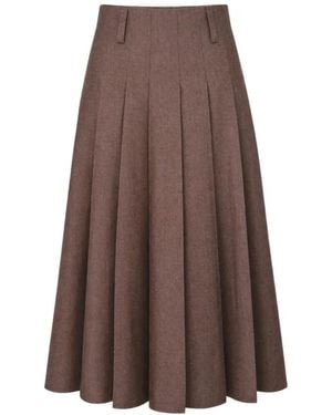 Bruuns Bazaar Rokken ,Bruin ,Midi Skirts