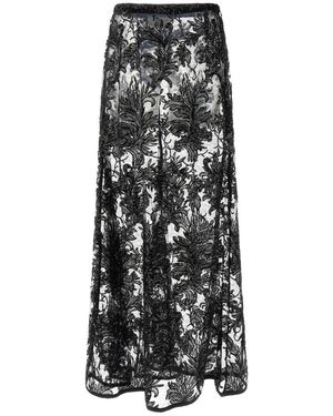 Le twins Maxi Maria Cristina Spitzenrock - Schwarz