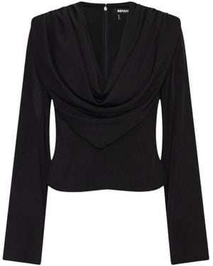 ROTATE BIRGER CHRISTENSEN Long Sleeve T-Shirts - Black