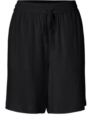 SELECTED Korte Broeken ,Zwart ,Linnen Zonshorts