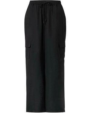 Comma, Wijde Broek - Zwart