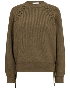 co'couture Round-Neck Knitwear - Verde