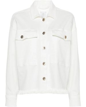 Eleventy Denim Jackets - Blanc