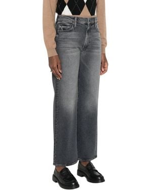 Mother Straight Jeans - Noir
