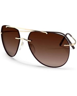 Silhouette Sunglasses - Brown