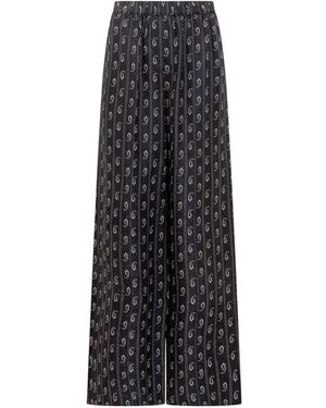 Tory Burch Wide Trousers - Black