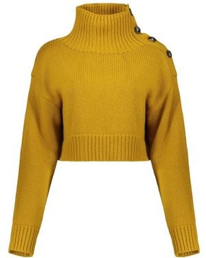 Yves Salomon Turtlenecks - Yellow