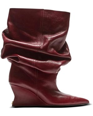 Balmain High Boots - Rojo