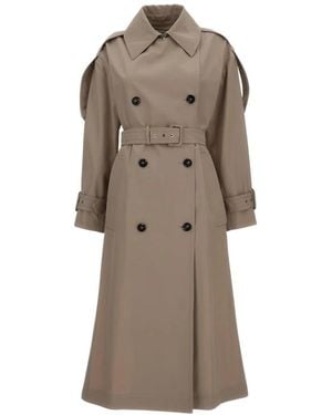 Sportmax Jassen ,Trench Lungo - Bruin