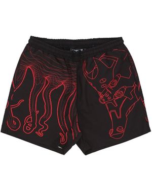 Octopus Beachwear - Red
