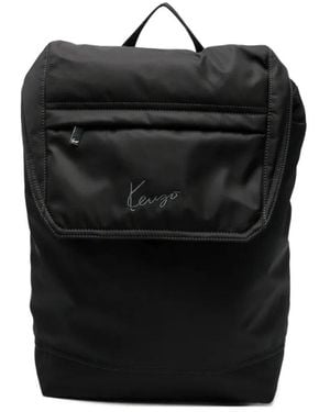 KENZO Tassen ,Zwart ,Nylon Signature Rugzak