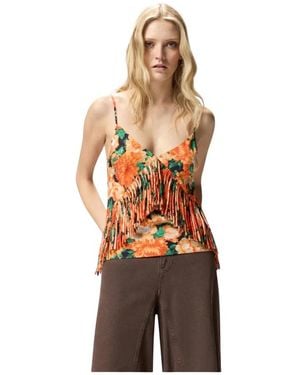 Pinko Sleeveless Tops - Metallic