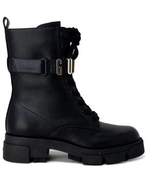 Guess Lace-Up Boots - Black