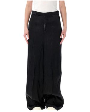 Rick Owens Wide Trousers - Black