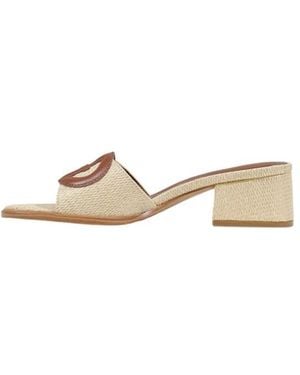 Guess Heeled Mules - Metálico