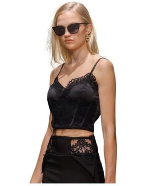 Babylon Sleeveless Tops - Black
