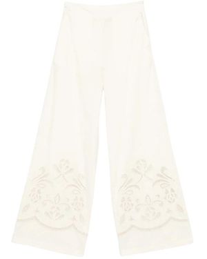 forte_forte Wide Trousers - Blanco