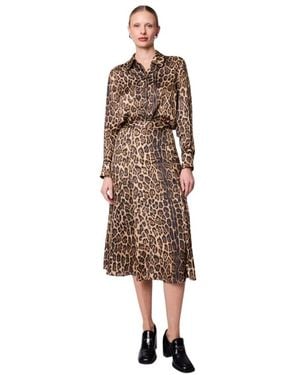 Berenice Midi Dresses - Brown