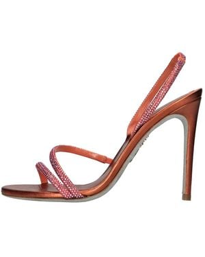 Rene Caovilla High Heel Sandalen - Roze
