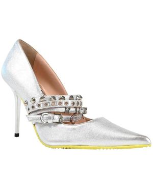 John Richmond Schoenen ,Grijs ,Schoen Met Decoratieve Band - Wit