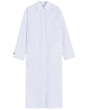 By Malene Birger Perroti Maxi Hemdblusenkleid - Weiß