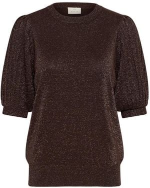 Kaffe Rundhals-Strickware - Braun