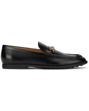 Tod's Schwarze Loafer Aus Kalbsleder
