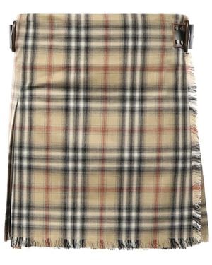 Burberry Short Skirts - Natural
