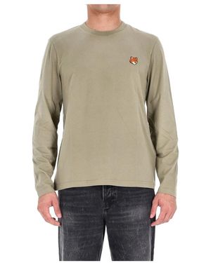 Maison Kitsuné Long Sleeve Tops - Natural