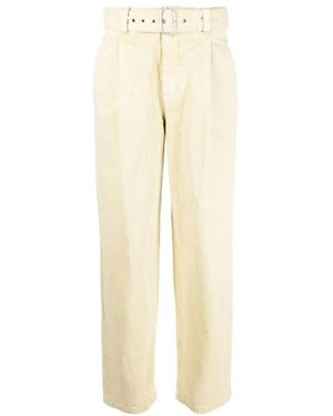 Jil Sander Straight Trousers - Natural