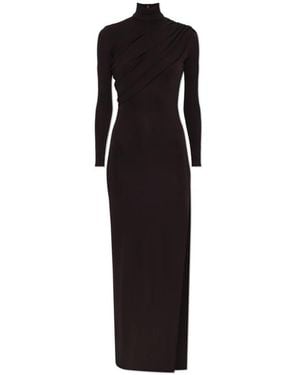 Courreges Turtleneck Jurk - Zwart