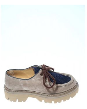 Maze Laced Shoes - Grey