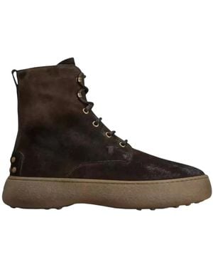 Tod's Lace-Up Boots - Brown