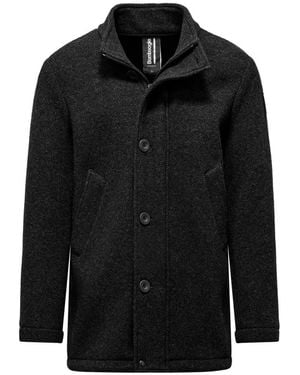 Bomboogie Single-Breasted Coats - Black
