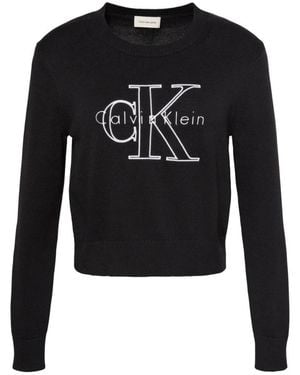 Calvin Klein Round-Neck Knitwear - Negro