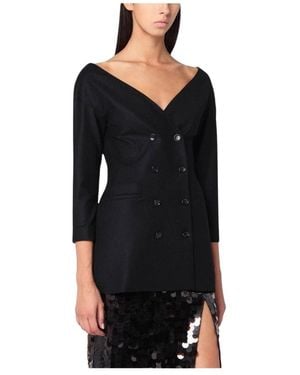 Alberta Ferretti Light Jackets - Negro