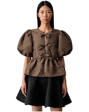 Ganni Blouses - Marrón