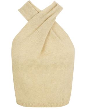 Cortana Sleeveless Tops - Natural