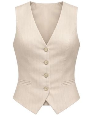 Rinascimento Jassen ,Gilet - Naturel