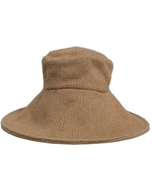 Dolce & Gabbana Gestrickter Widebrim Bucket Capello Hut - Braun