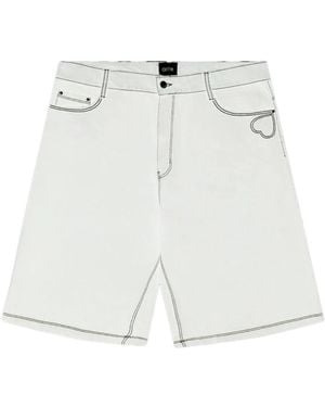 Arte' Witte Heart Detail Wijde Shorts