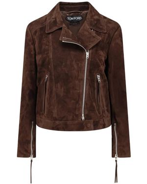 Tom Ford Leather Jackets - Marrón