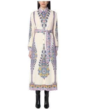 Etro Langes Damenkleid - Weiß
